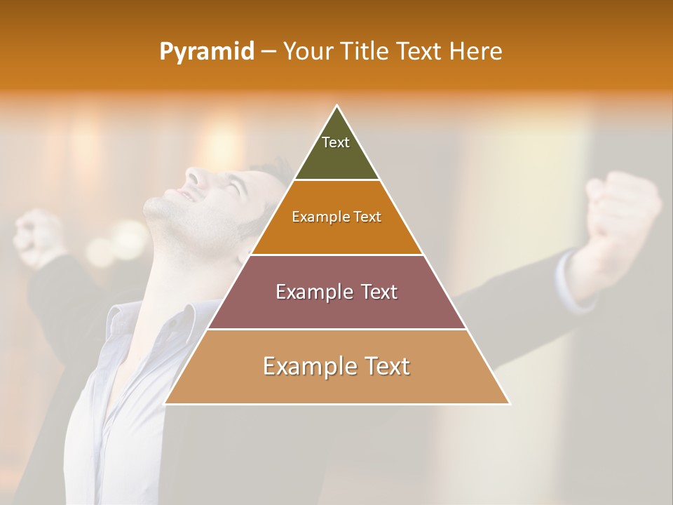 Success Male Win PowerPoint Template