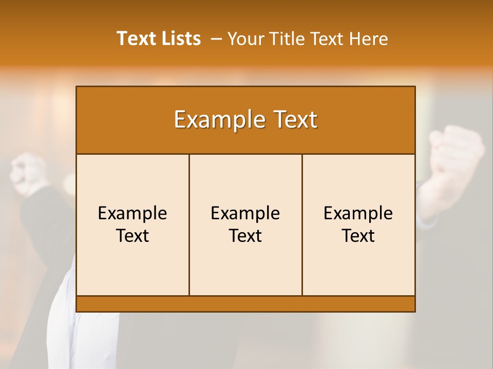 Success Male Win PowerPoint Template