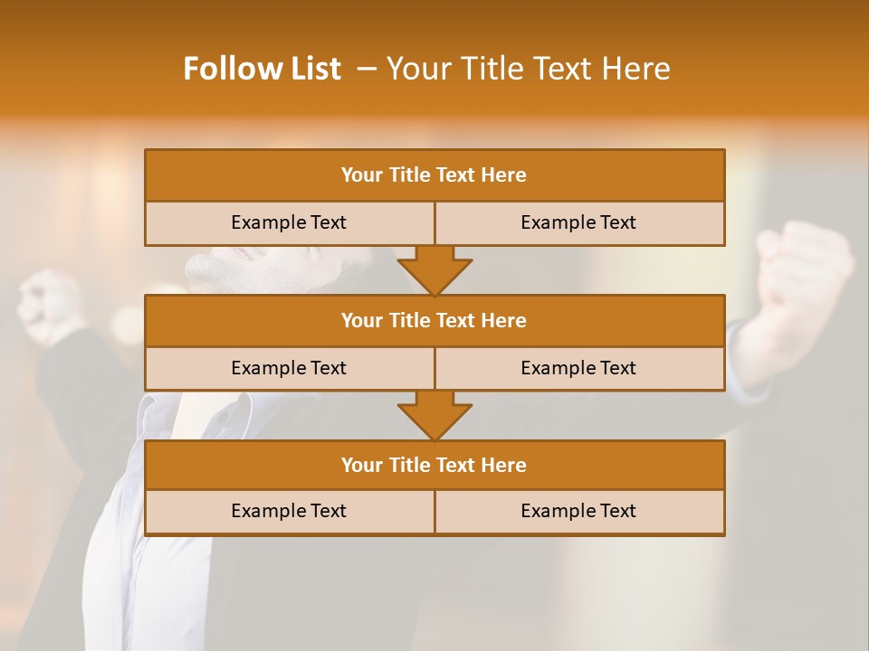 Success Male Win PowerPoint Template