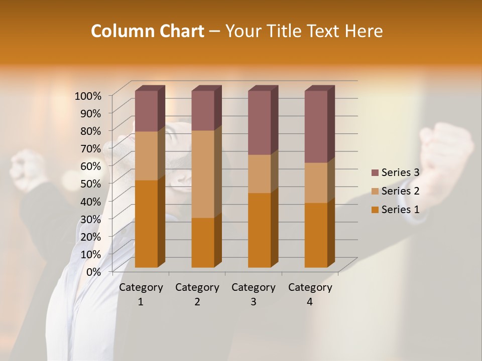 Success Male Win PowerPoint Template