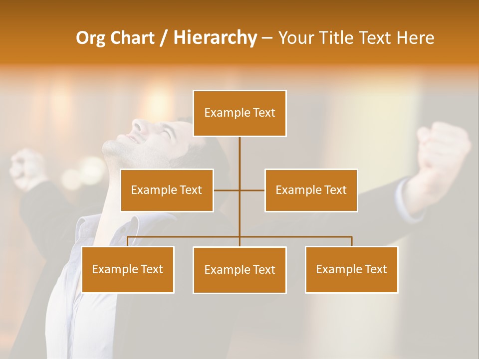Success Male Win PowerPoint Template