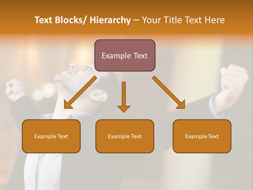 Success Male Win PowerPoint Template