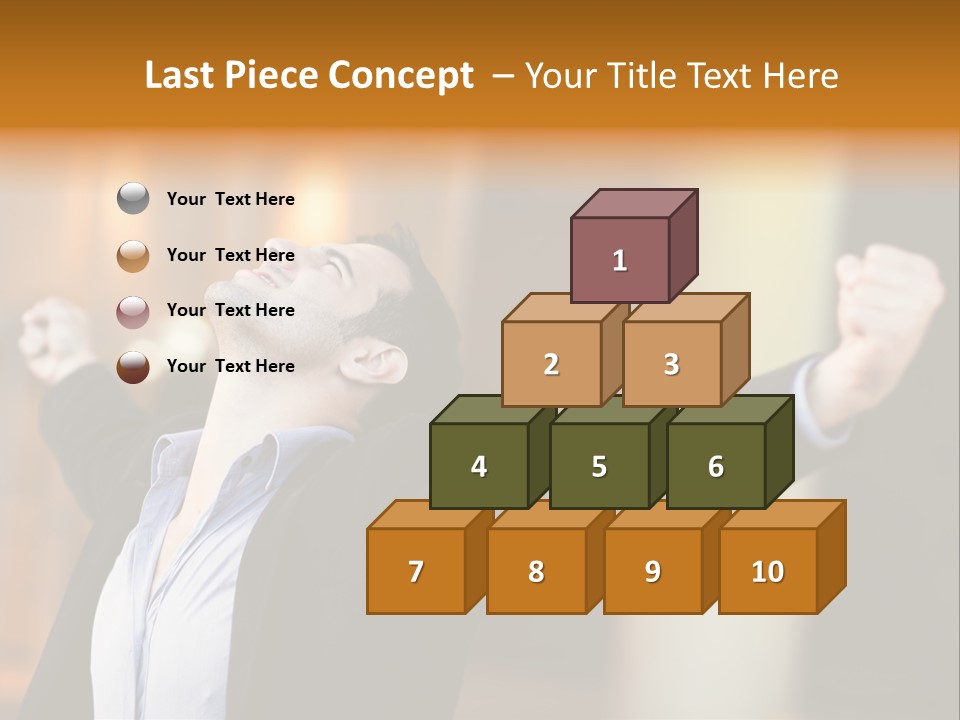 Success Male Win PowerPoint Template