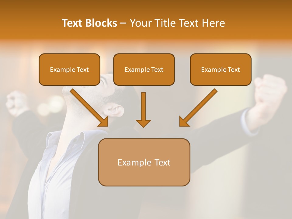 Success Male Win PowerPoint Template