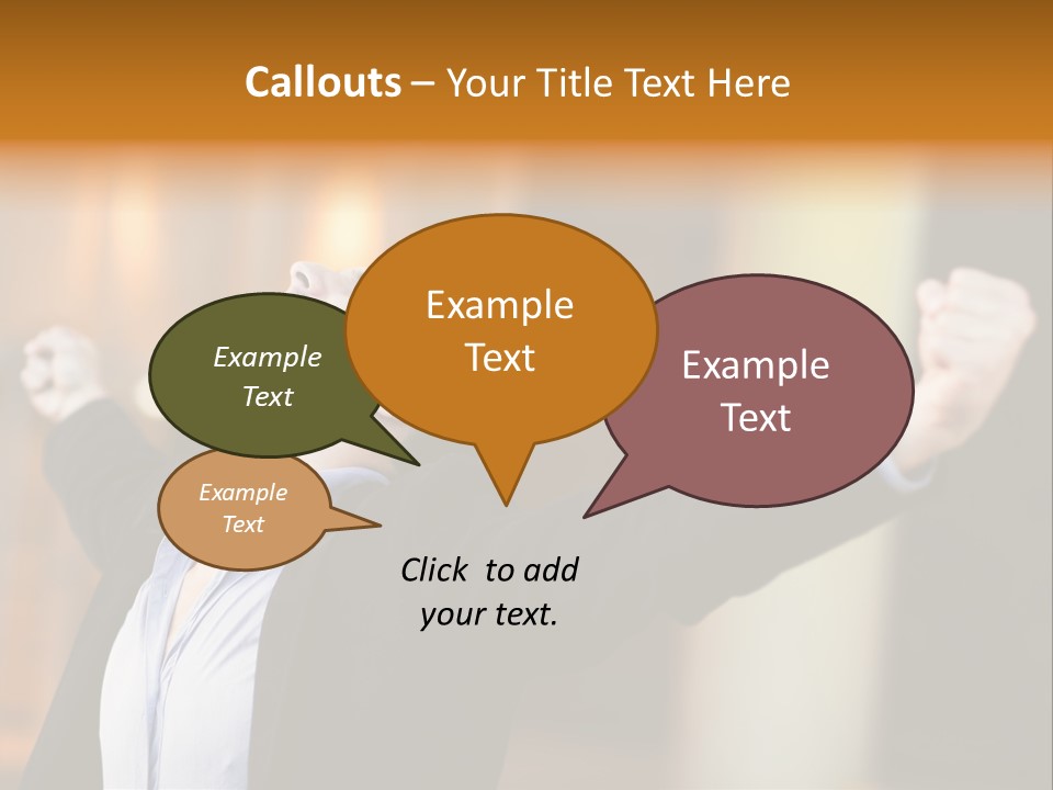 Success Male Win PowerPoint Template