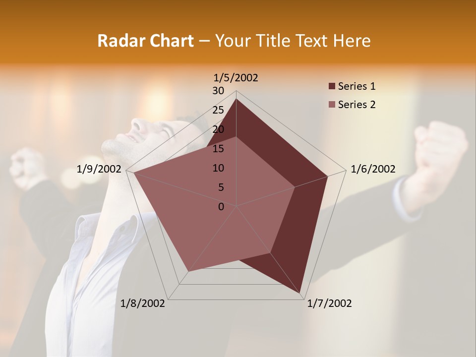 Success Male Win PowerPoint Template