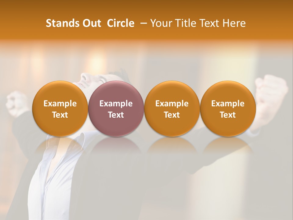 Success Male Win PowerPoint Template