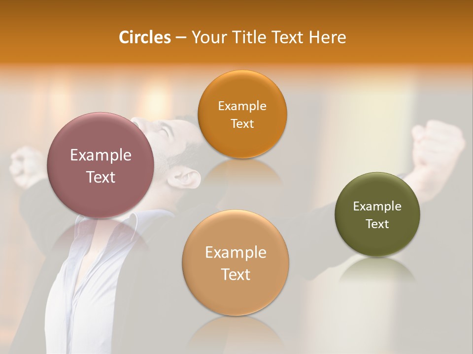 Success Male Win PowerPoint Template