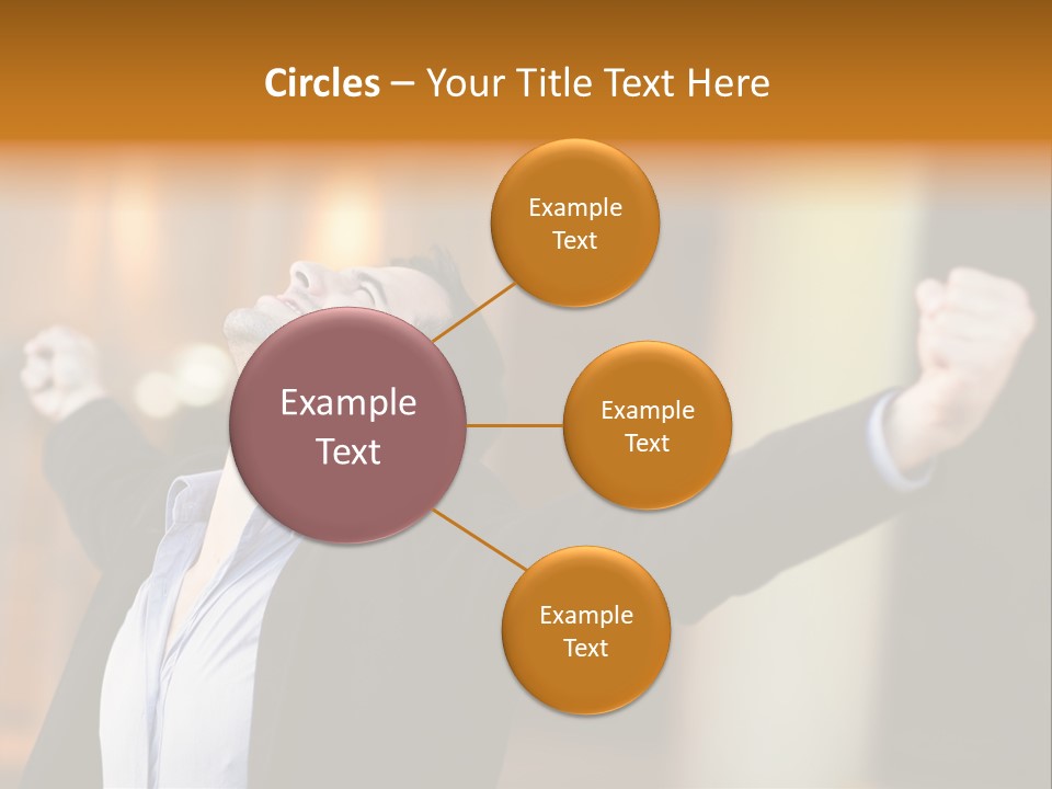 Success Male Win PowerPoint Template