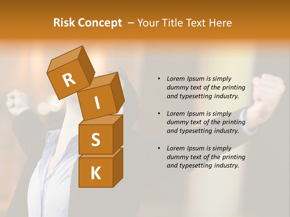 Success Male Win PowerPoint Template