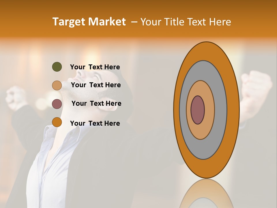 Success Male Win PowerPoint Template