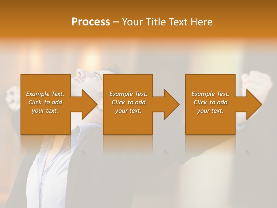 Success Male Win PowerPoint Template