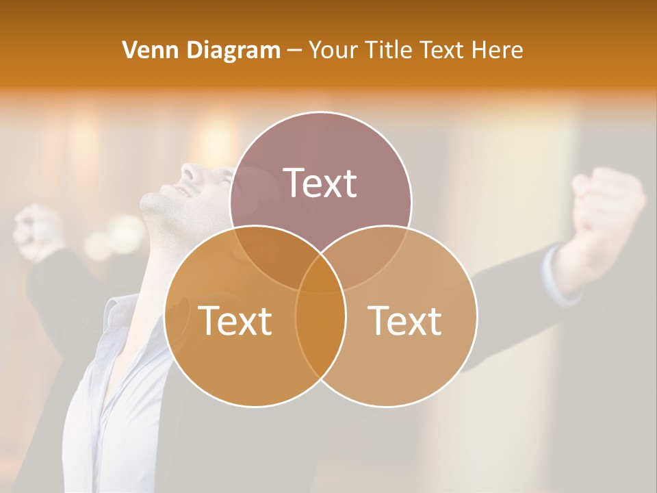 Success Male Win PowerPoint Template