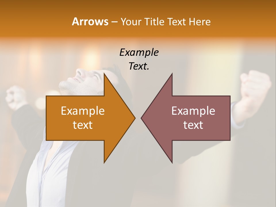 Success Male Win PowerPoint Template