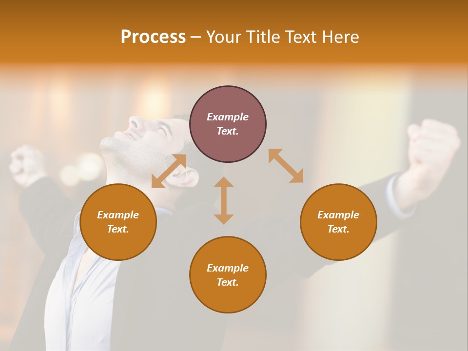 Success Male Win PowerPoint Template