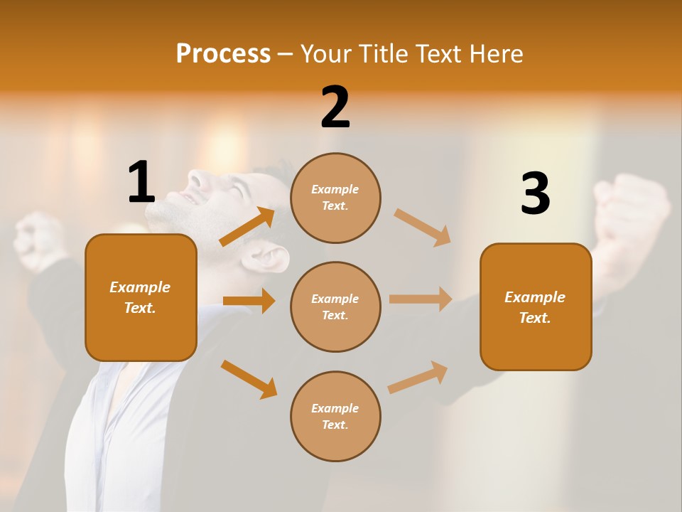 Success Male Win PowerPoint Template