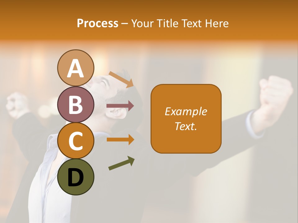 Success Male Win PowerPoint Template