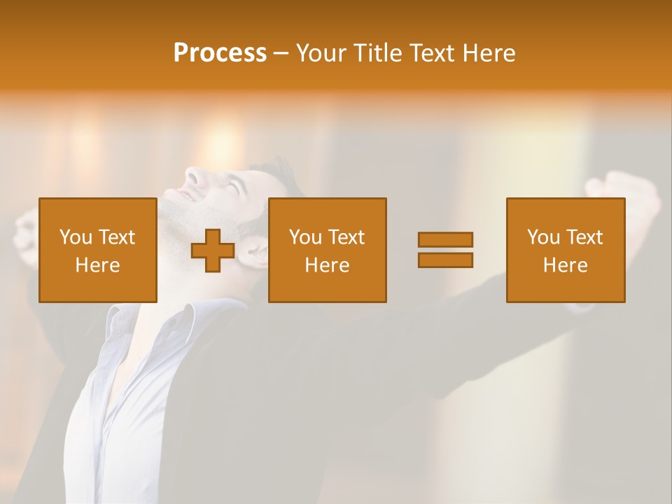 Success Male Win PowerPoint Template