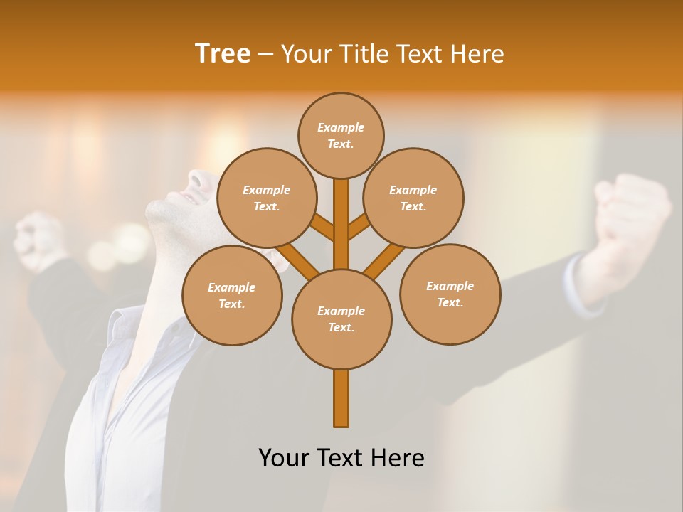 Success Male Win PowerPoint Template