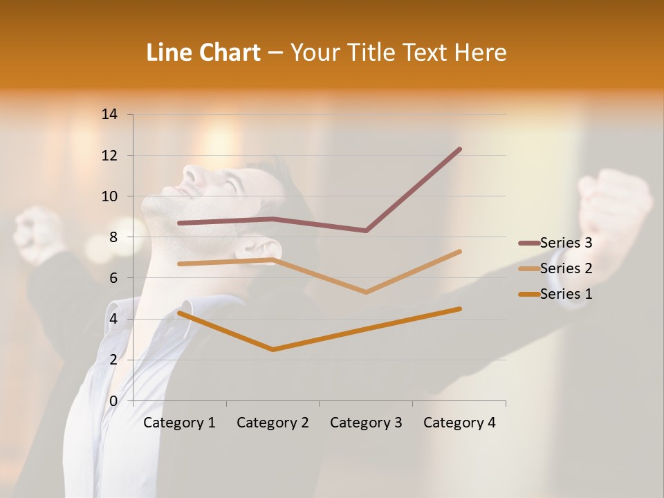 Success Male Win PowerPoint Template