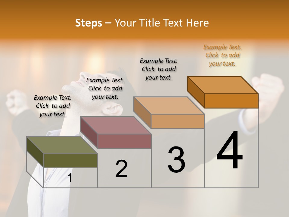 Success Male Win PowerPoint Template