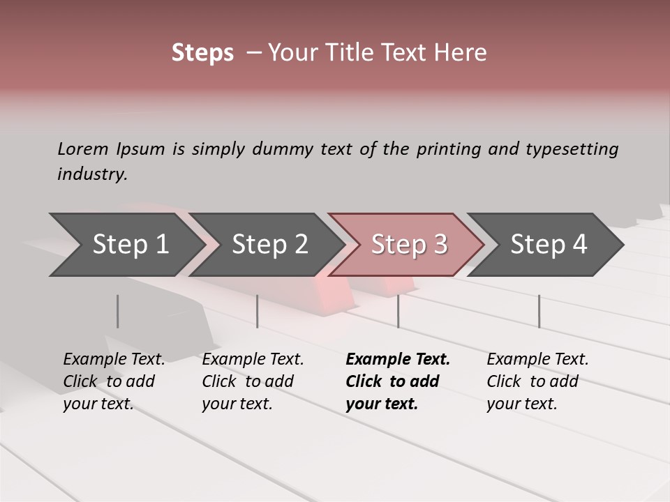 A Red Piano Powerpoint Presentation Is Shown PowerPoint Template