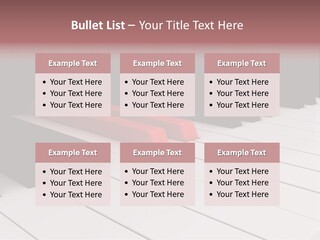 A Red Piano Powerpoint Presentation Is Shown PowerPoint Template