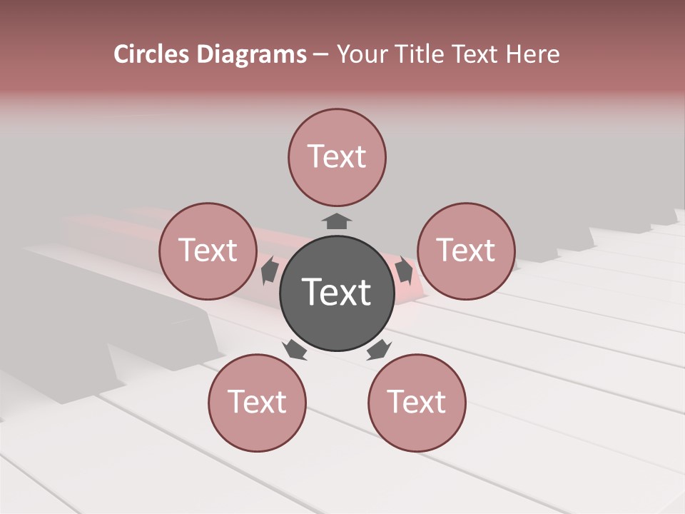 A Red Piano Powerpoint Presentation Is Shown PowerPoint Template