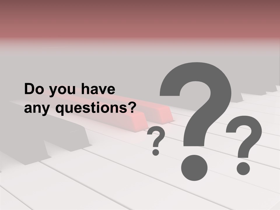 A Red Piano Powerpoint Presentation Is Shown PowerPoint Template