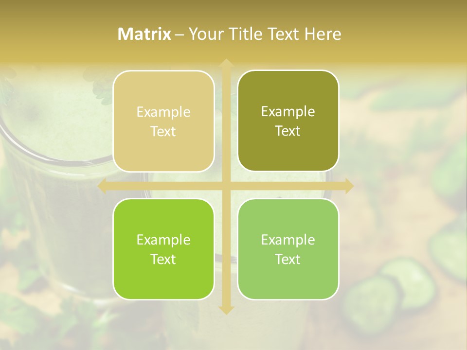 Cold Fresh Juice Cocktail PowerPoint Template