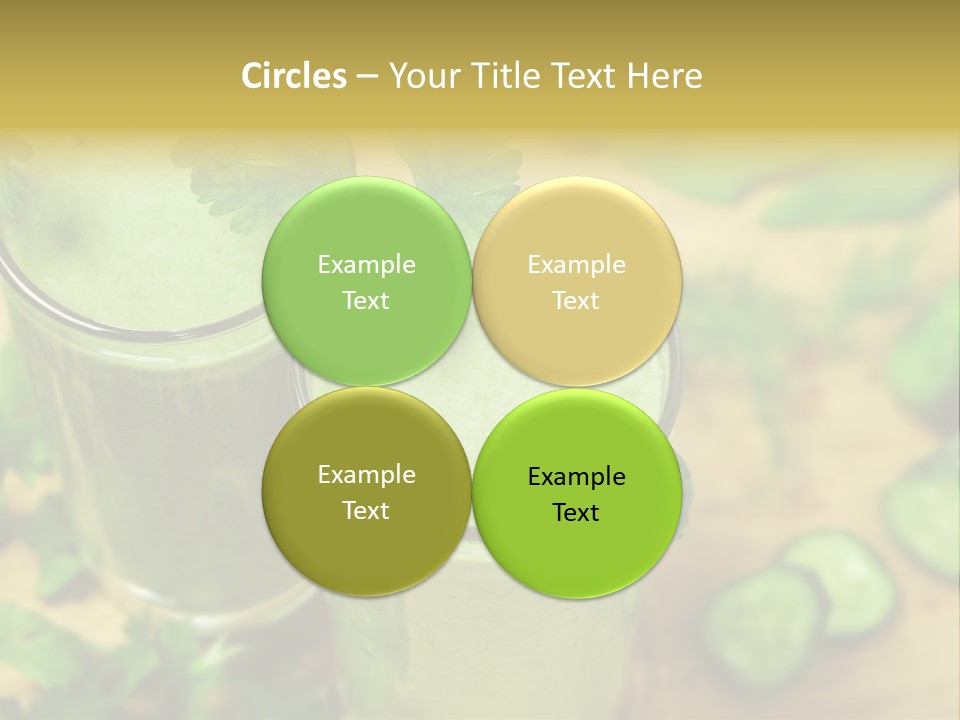 Cold Fresh Juice Cocktail PowerPoint Template