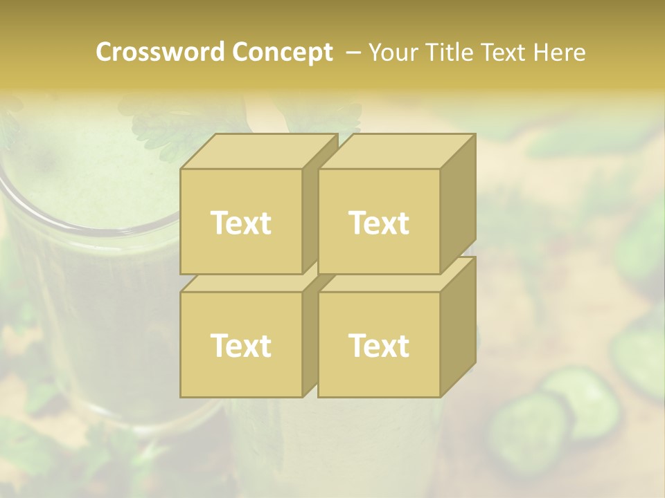 Cold Fresh Juice Cocktail PowerPoint Template
