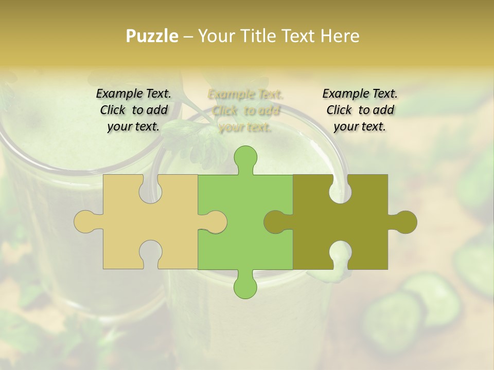 Cold Fresh Juice Cocktail PowerPoint Template