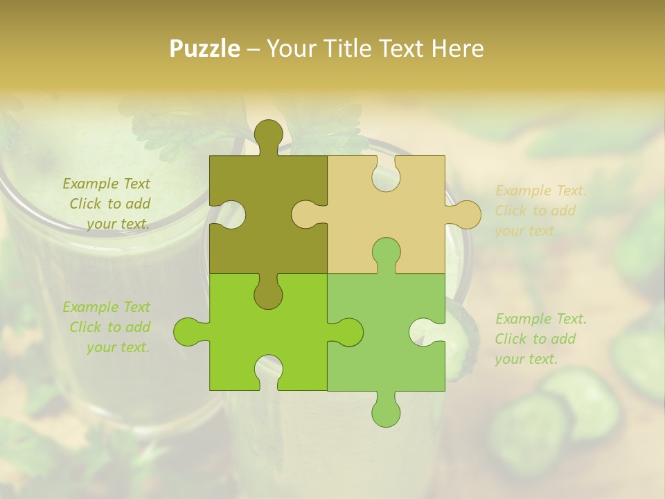 Cold Fresh Juice Cocktail PowerPoint Template