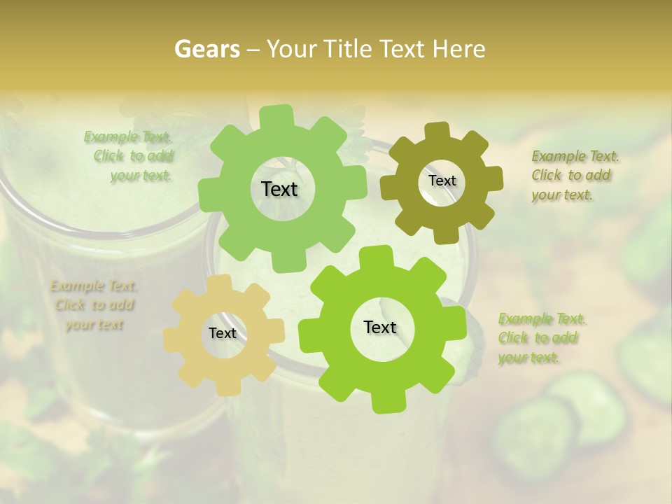 Cold Fresh Juice Cocktail PowerPoint Template