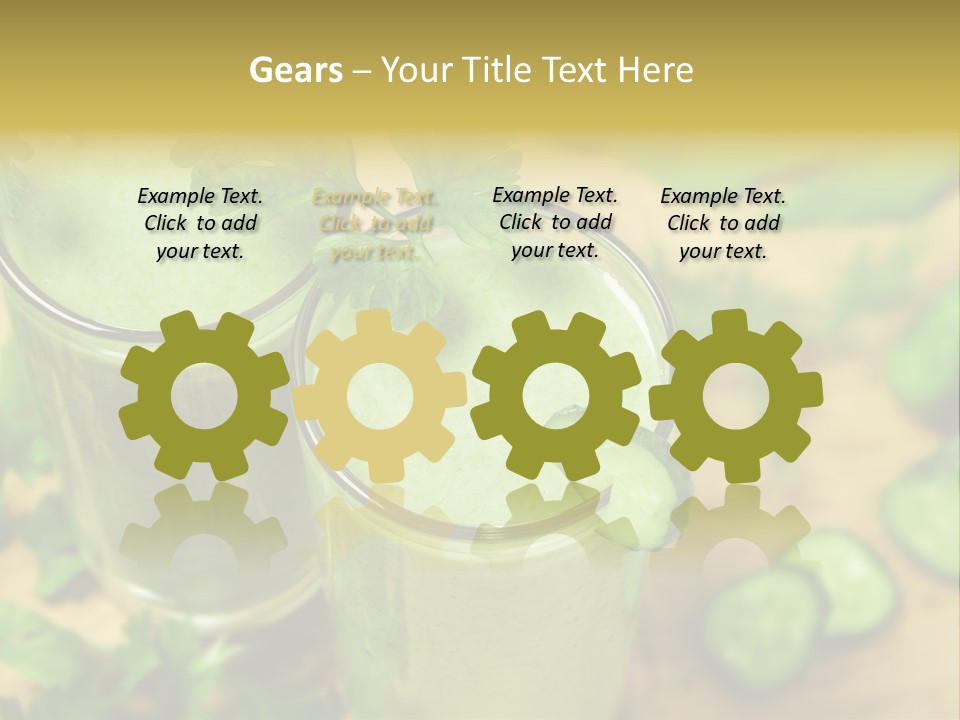 Cold Fresh Juice Cocktail PowerPoint Template