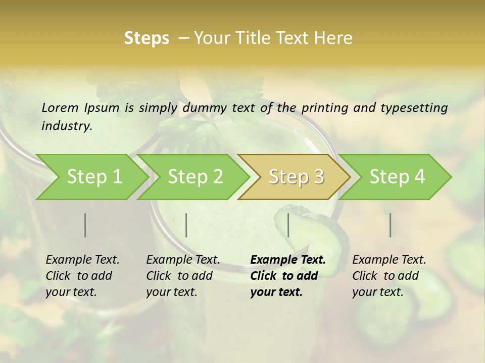 Cold Fresh Juice Cocktail PowerPoint Template