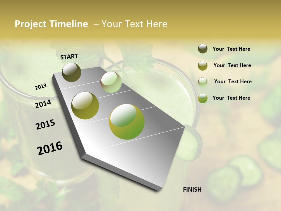 Cold Fresh Juice Cocktail PowerPoint Template