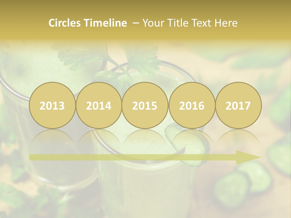 Cold Fresh Juice Cocktail PowerPoint Template