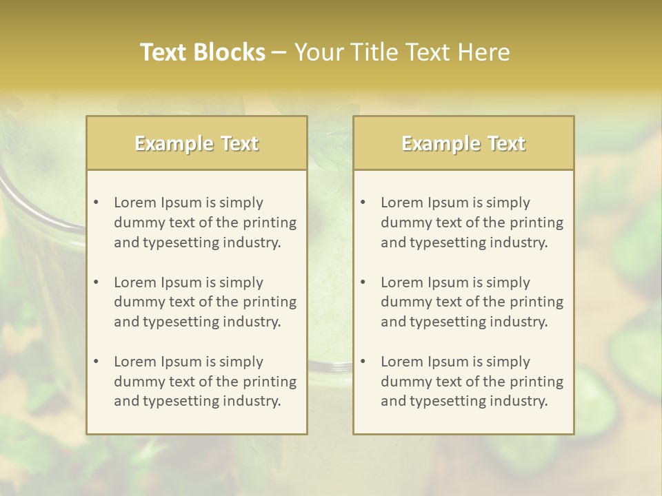Cold Fresh Juice Cocktail PowerPoint Template