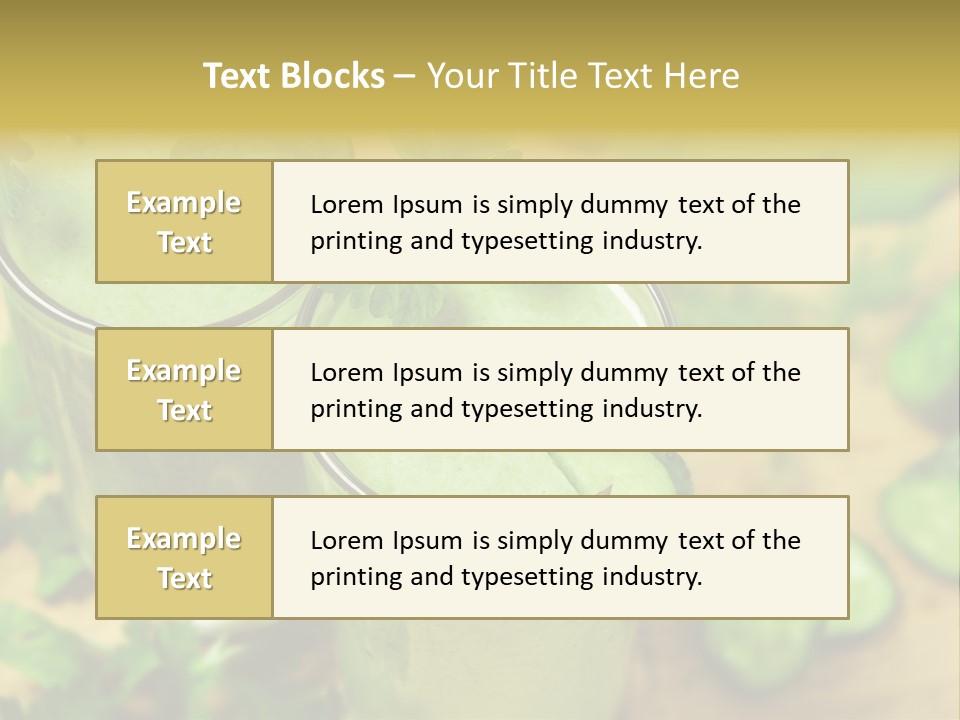 Cold Fresh Juice Cocktail PowerPoint Template
