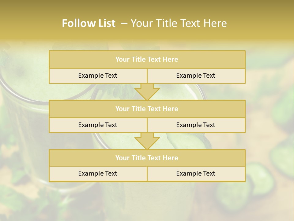 Cold Fresh Juice Cocktail PowerPoint Template