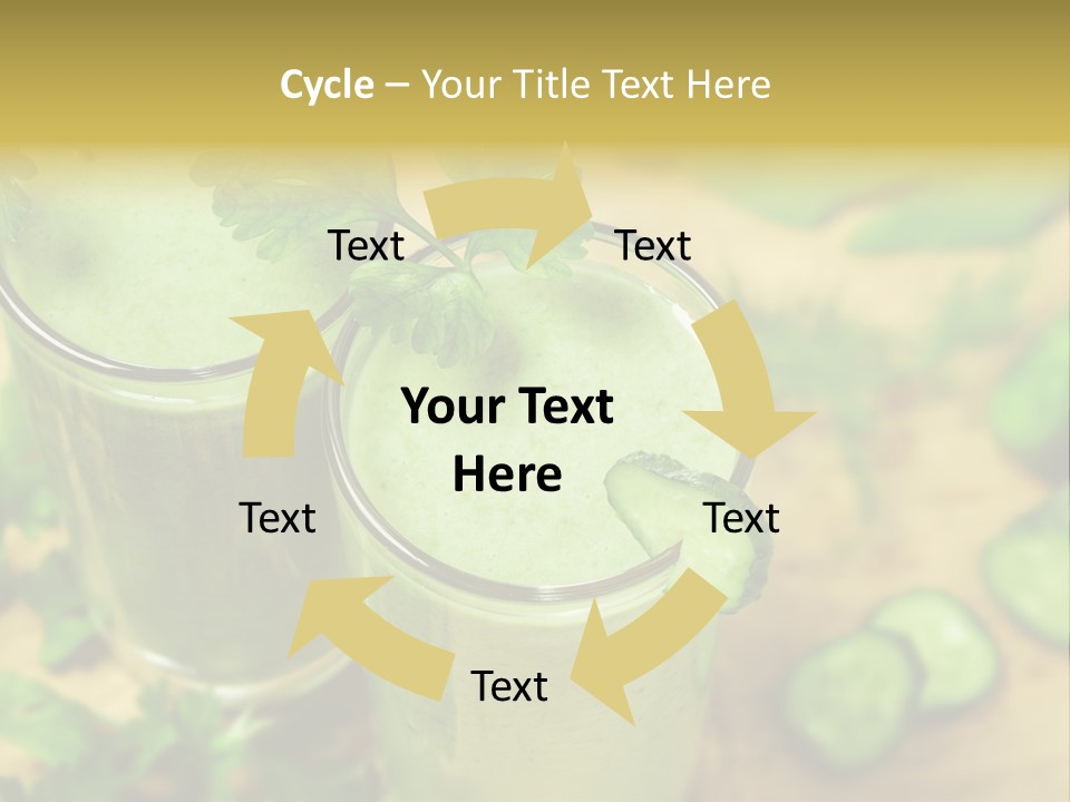 Cold Fresh Juice Cocktail PowerPoint Template