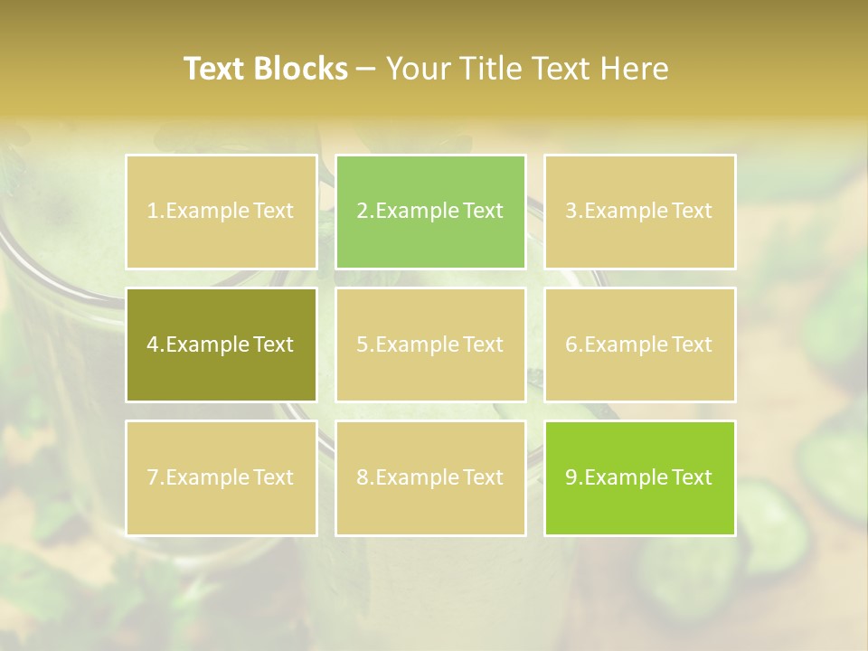 Cold Fresh Juice Cocktail PowerPoint Template