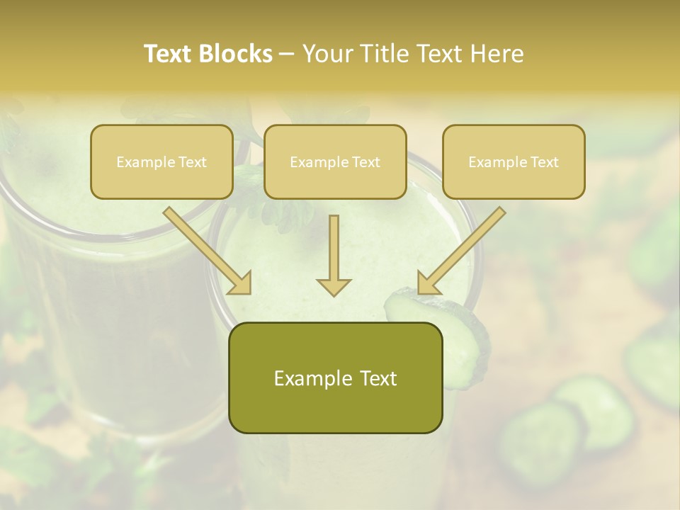 Cold Fresh Juice Cocktail PowerPoint Template