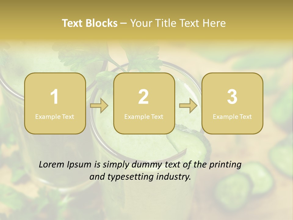 Cold Fresh Juice Cocktail PowerPoint Template