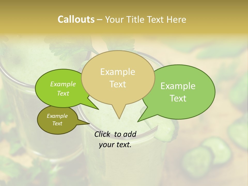 Cold Fresh Juice Cocktail PowerPoint Template