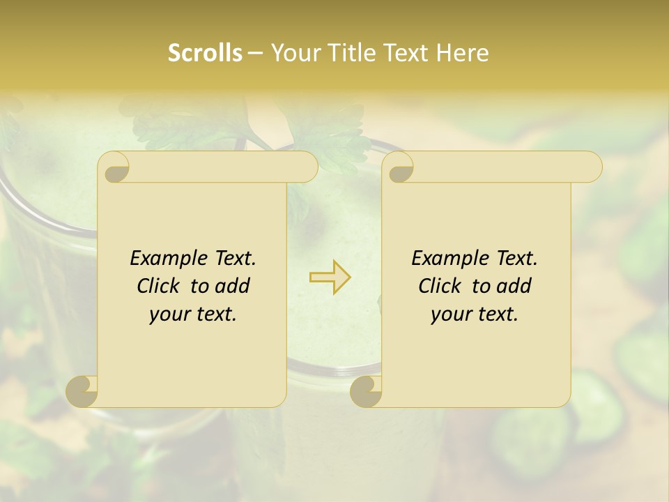 Cold Fresh Juice Cocktail PowerPoint Template