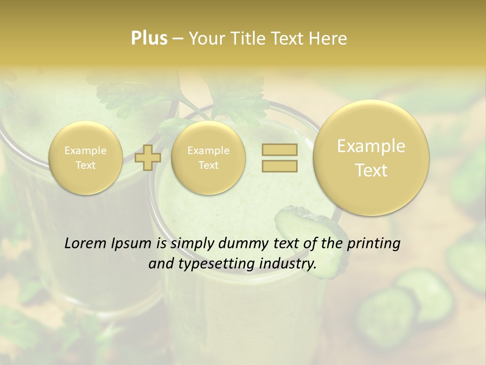 Cold Fresh Juice Cocktail PowerPoint Template