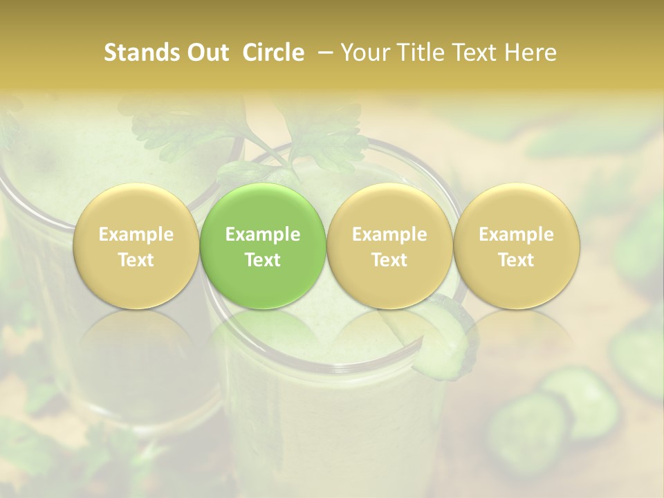 Cold Fresh Juice Cocktail PowerPoint Template